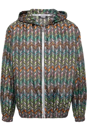 Missoni Jakke med hætte og chevron-tryk