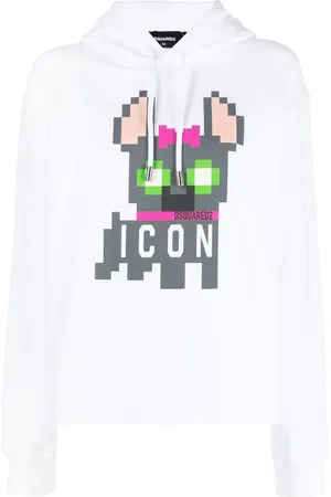 Dsquared2 Icon hættetrøje med pixeleret tryk