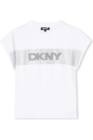 DKNY T-shirt med krystaludsmykning