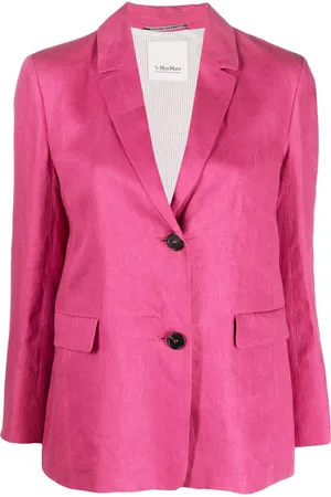 Max Mara Enkeltradet blazer i hør