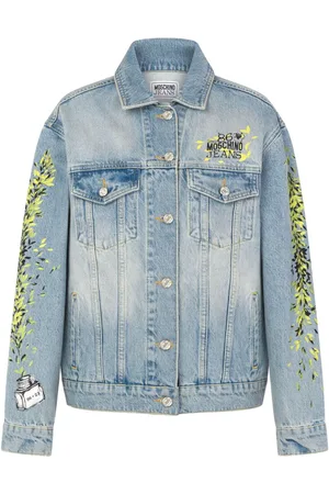 Moschino Denimjakke med broderi