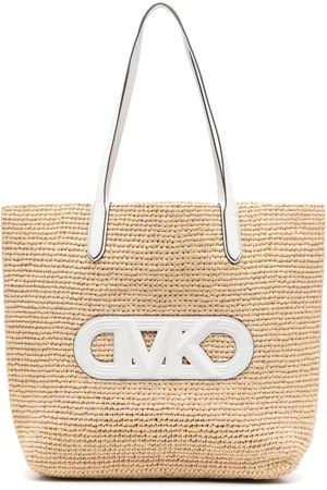 Michael Kors Stort vævet Eliza tote