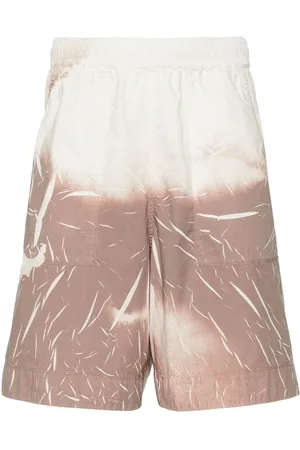 Stone Island Shorts med elastisk talje og abstrakt tryk