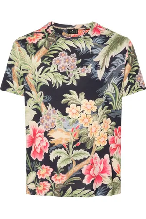 Etro Blomstret lyocell T-shirt