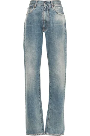 Maison Margiela Jeans med lige ben og slitageeffekt