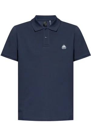 Moose Knuckles Polo med logo-applikation