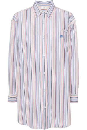 Etro Stribet skjorte med Pegaso-broderi