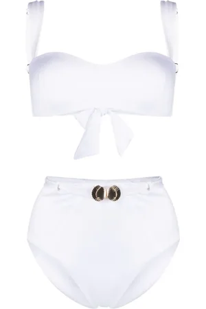 Noire Swimwear Bandeau-bikinisæt med søskal