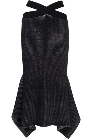 3.1 Phillip Lim Asymmetrisk ribstrikket nederdel