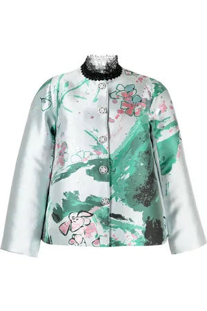 SHIATZY CHEN Jakke i jacquard med blondekrave