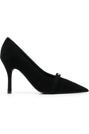 Furla 80mm læderpumps med logoplade