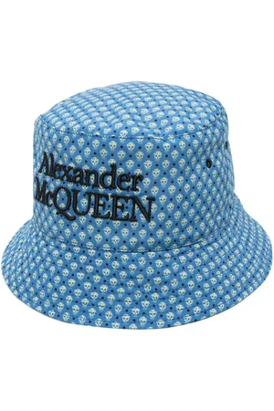 Alexander McQueen Bøllehat med dødningehoved-tryk