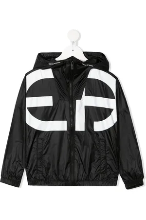 Emporio Armani Jakke med hætte og logotryk