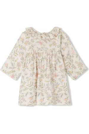 BONPOINT Silkekjole med blomstertryk