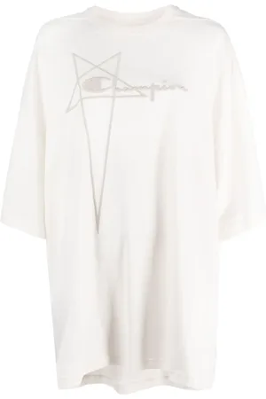 Rick Owens Oversize T-shirt med præget logo