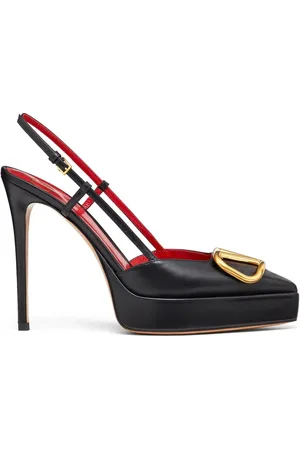 VALENTINO GARAVANI VLogo Signature 120mm slingback-pumps i læder