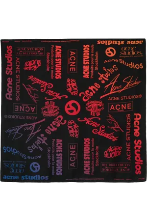 Acne Studios Tørklæde med logotryk