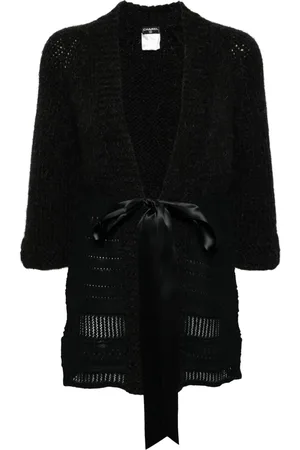 CHANEL Cardigan med trekvarte ærmer og bundet front fra 2007
