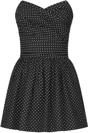 Dolce & Gabbana Kort polkaprikket bustier-kjole