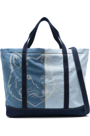 Maison Kitsuné Tote med rævehoved-tryk