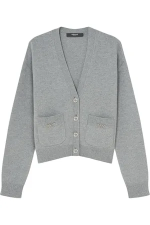 VERSACE Cardigan med Medusa-plade