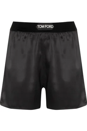 Tom Ford Silkeshorts med logobånd i taljen