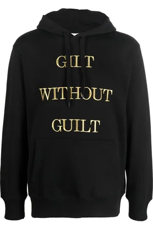 Moschino Langærmet hættetrøje med broderet slogan