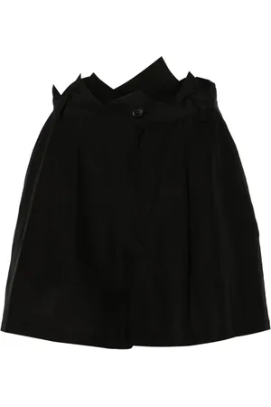 YOHJI YAMAMOTO Shorts med asymmetrisk kant