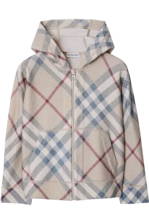Burberry Ternet hættetrøje i uld med lynlås