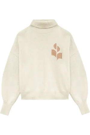 Marant Etoile Nash trøje med intarsiastrikket logo