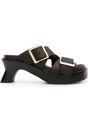 Loewe 70mm mules i læder med spænde