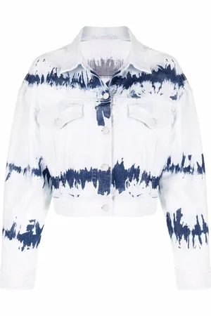Stella McCartney Denimjakke med batiktryk