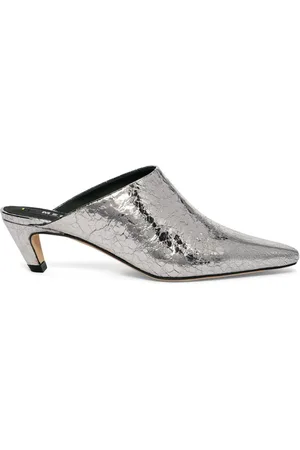 Msgm Metalliske mules i læder