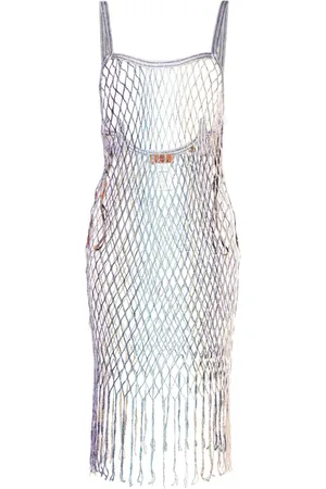 Missoni Strandkjole i mesh med firkantet halsudskæring