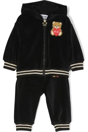 Moschino Træningsdragt i velour med logomærke
