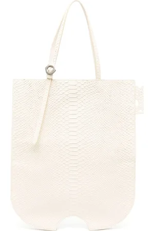 OFF-WHITE Tote med slangeskindseffekt