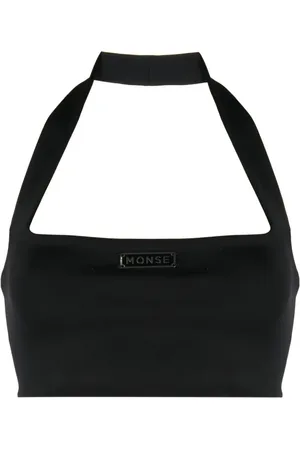 MONSE Cropped top med logoplade