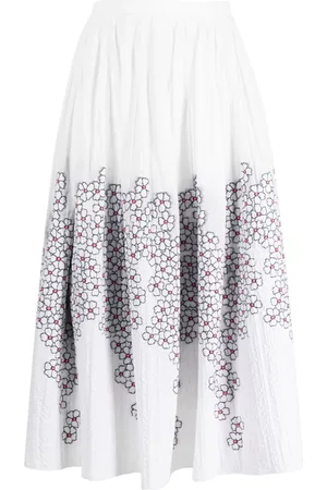 GEMY MAALOUF Nederdel i jacquard med blomstertryk