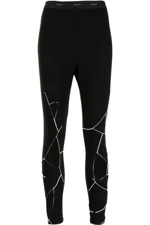 YOHJI YAMAMOTO Leggings med logobånd i taljen