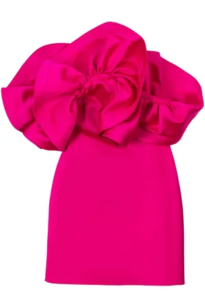 AZ FACTORY Kjole med flæser og off-shoulder-detalje