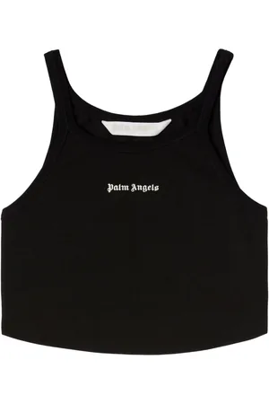 Palm Angels Cropped tanktop med logotryk