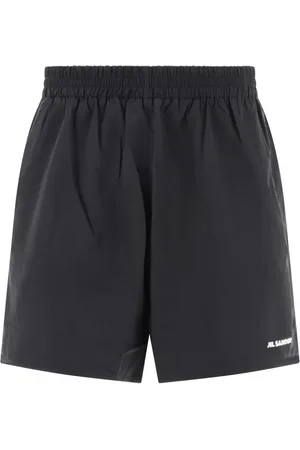 Jil Sander Shorts med elastik i taljen og logotryk