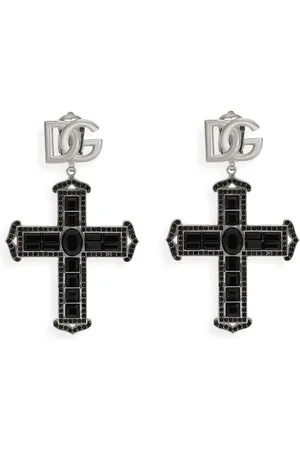 Dolce & Gabbana KIM DOLCE&GABBANA korsøreringe med rhinstenudsmykning