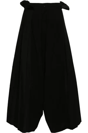 YOHJI YAMAMOTO Bukser med læg og brede ben