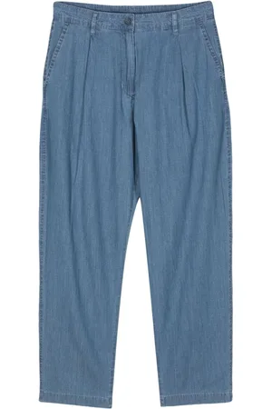 Aspesi Chambray bukser med tilspidsede ben