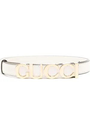 Gucci Læderbælte med logo-bogstav