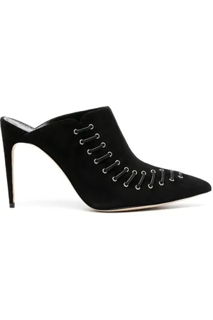 Manolo Blahnik Dobre 105mm mules i ruskind