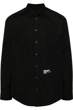Dsquared2 Poplin-skjorte med logotryk