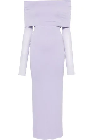 MANURI Kjole med off-shoulder-snit