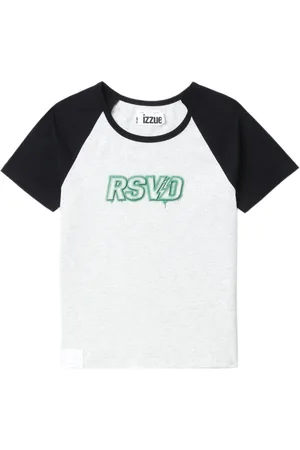 Izzue T-shirt med colourblocking og logotryk